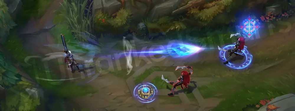 Arcane Commander Caitlyn R - long-range railgun beam with rune energy