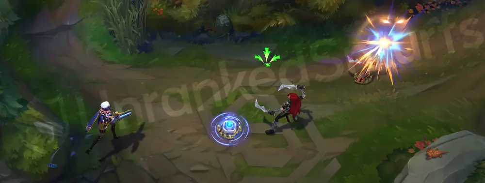 Arcane Commander Caitlyn W - trap highlight showing rune sigil