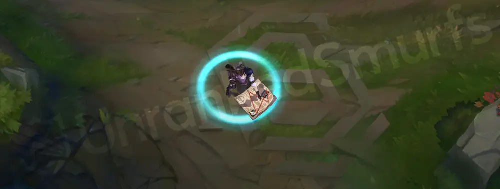 Arcane Enforcer Caitlyn custom recall with floating runic glyphs
