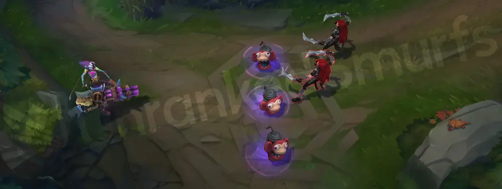 Arcane Fractured Jinx E - another grenade variant with green splashes