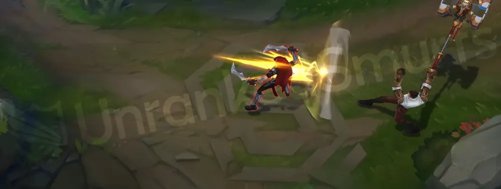 Arcane Inventor Jayce E - hextech dash or field with blue arcs and metal framework