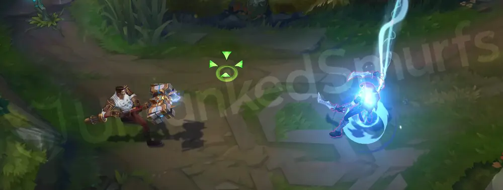 Arcane Inventor Jayce Q - alternate view showing projectile and mechanical particle effects