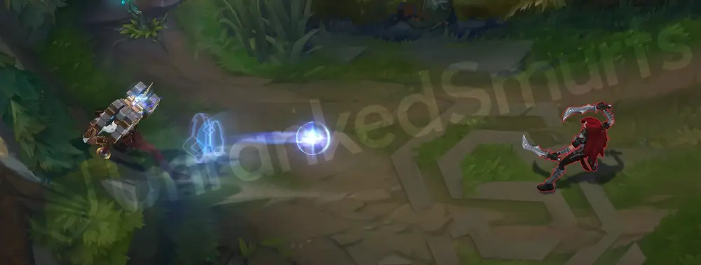 Arcane Inventor Jayce W - secondary frame with gear motifs and glowing edges