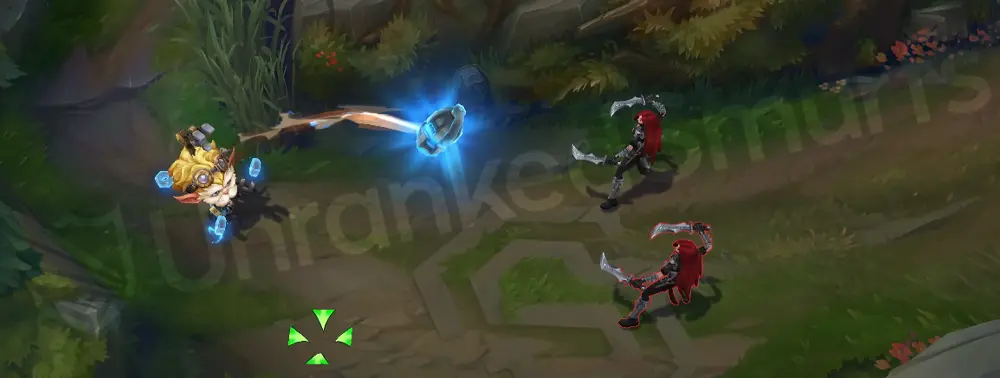 Arcane Professor Heimerdinger E - grenade in midair with mechanical fuse and arcane shaping, part 1