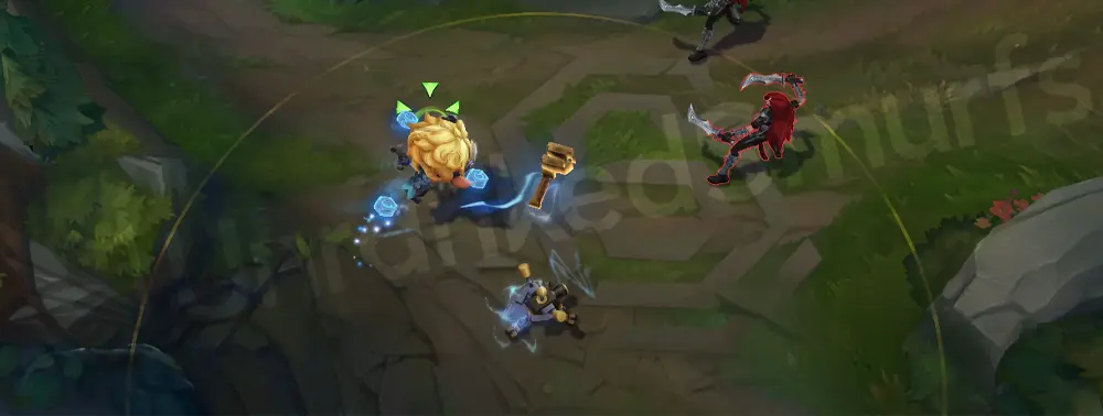 Arcane Professor Heimerdinger Q - turret deployment particle and placement, part 1