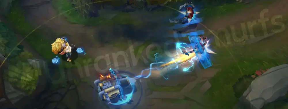 Arcane Professor Heimerdinger R - wide view of ultimate with added mechanical motifs and energy, part 2