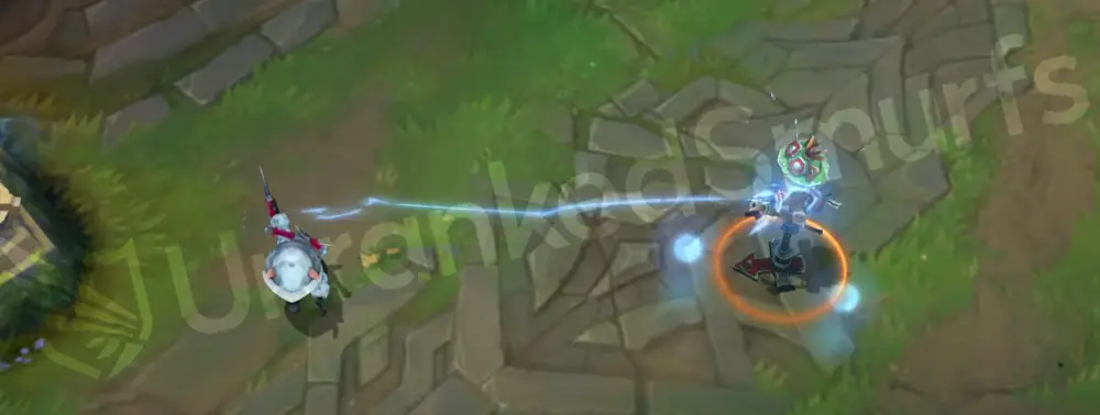 Arctic Ops Kennen W visual showing a cyan pulse around Kennen