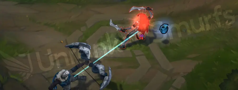 Arctic Ops Varus W - blighted on-hit effect with frosty cyan sparks