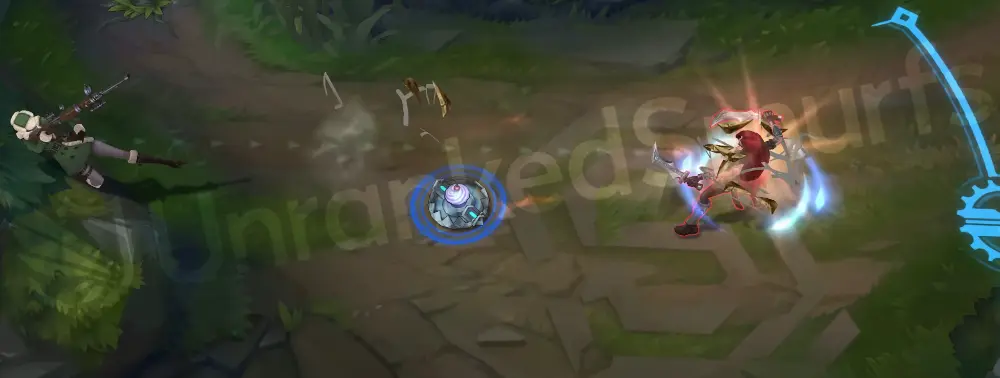 Arctic Warfare Caitlyn E second frame showing net recoil and frost effects