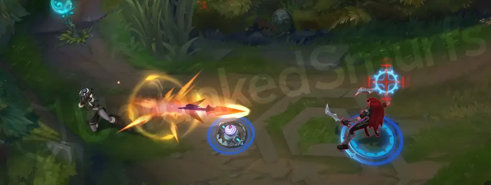 Arctic Warfare Caitlyn R close-up showing the bullet tracer and ice shatter on impact