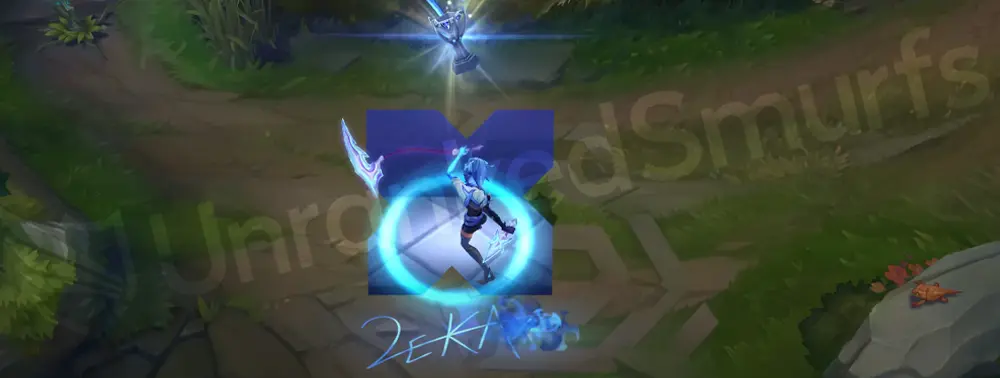 DRX Akali custom recall animation with championship-themed crystalline effects