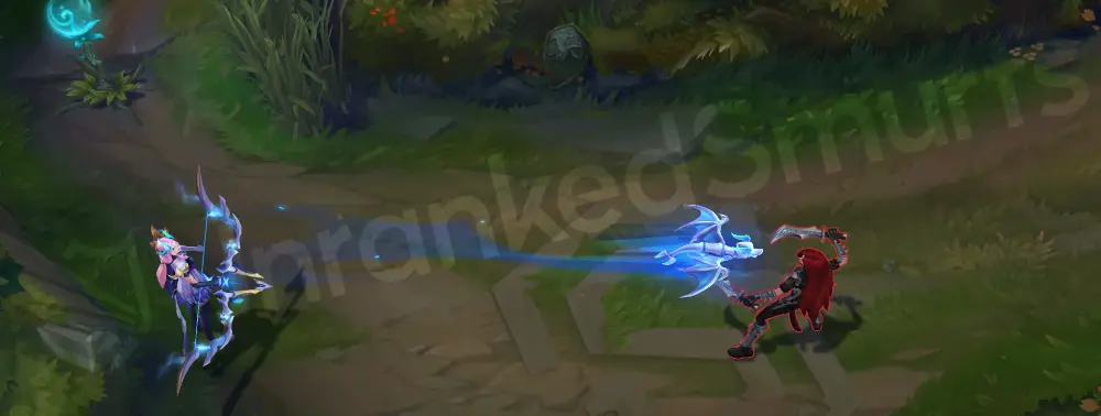 DRX Ashe E Hawkshot with an icy trail and sparkling light flares