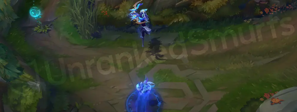 DRX Kindred emote with Lamb and Wolf posing and a DRX emblem flourish