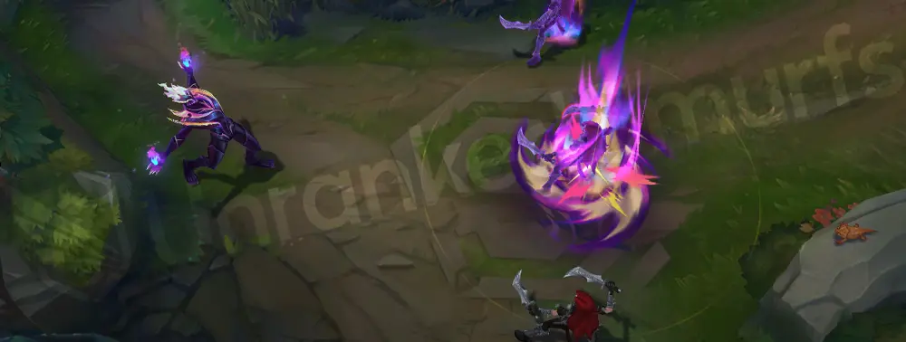 Empyrean Brand E part 1 with two space rifts opening and drawing in flame energy