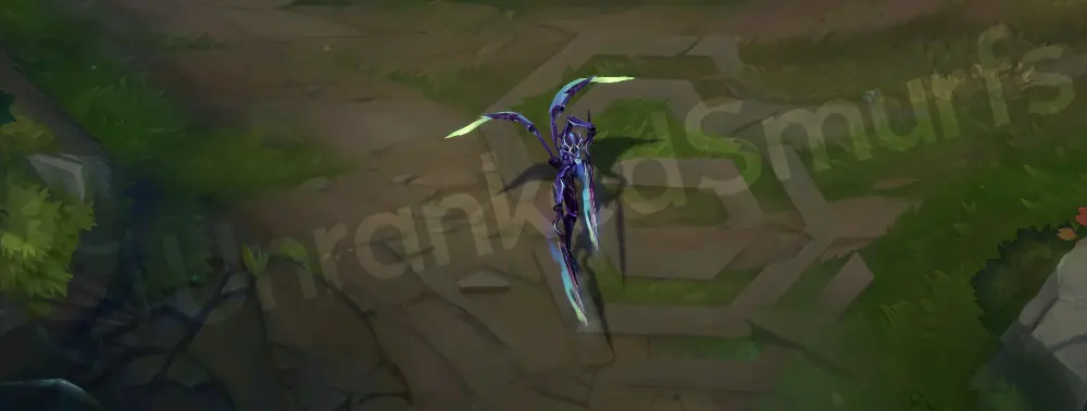 Empyrean Kayle emote or emoticon showing a pose with weapon