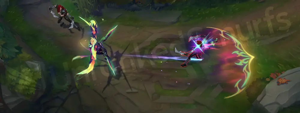 Empyrean Kayle level 16 showing fully grown wings and armor glow