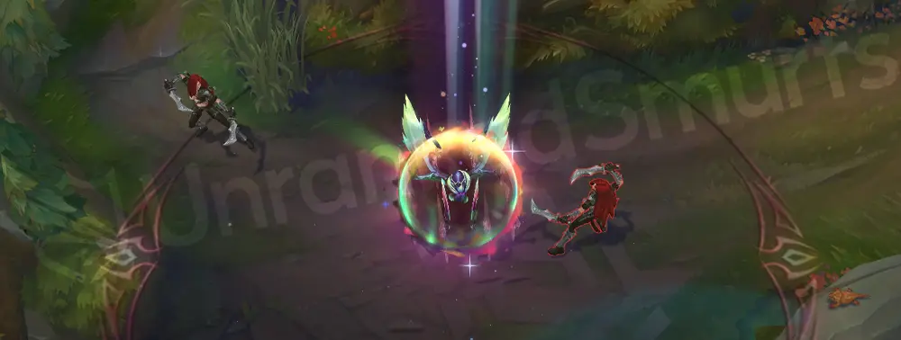 Empyrean Kayle R effect layer part 1 with purple and green flares