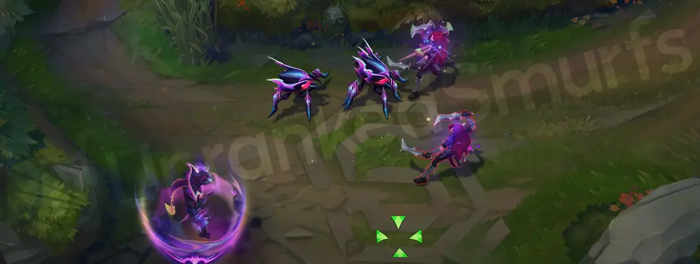 Empyrean Malzahar W second frame showing portal instability and yellow accents