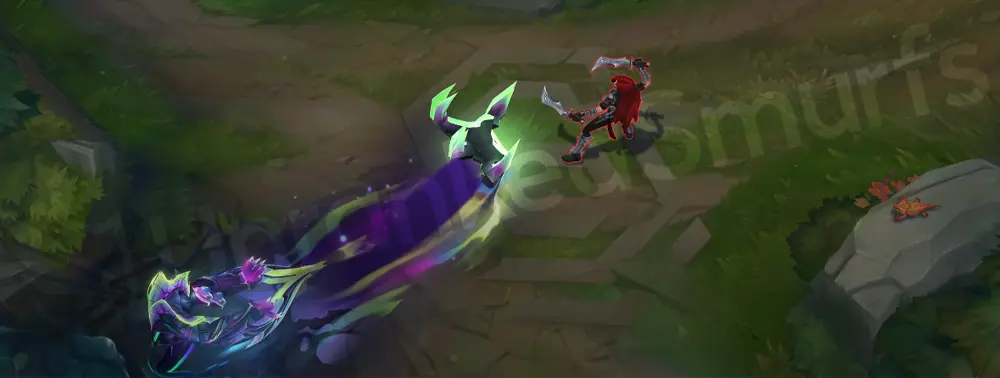 Empyrean Nocturne Q - follow-up frame showing crystalline textures and glowing purple core