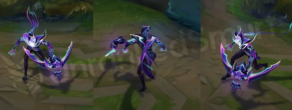 Empyrean Varus in-game overview, front and side view with white hooded robe and fragmented celestial bow