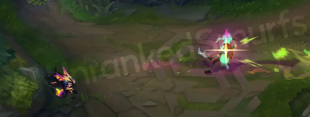 Empyrean Vex Q - secondary effect with splintered magenta shards and purple glow