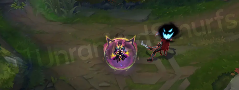 Empyrean Vex W - shield pulse or area effect with rose and cyan gem-like particles