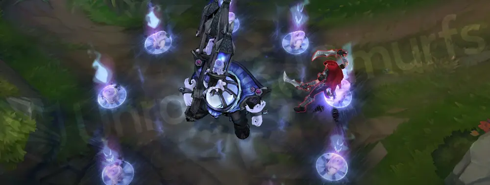 Fright Night Nautilus E - Riptide rings showing ghostly candle orbs and blue particles