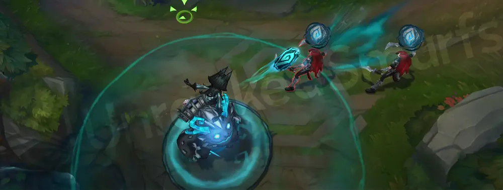 Fright Night Nunu & Willump E - swirling ink tendrils in deep turquoise and black