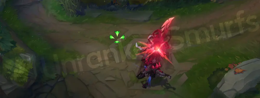 Fright Night Pyke Q part 1 - pencil-art edged slash with red and black trail