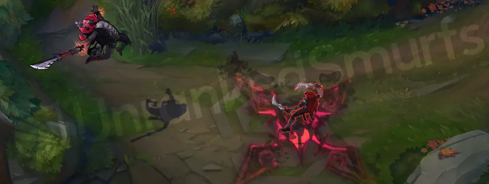 Fright Night Pyke R part 1 - red-black ultimate marker and impact ring