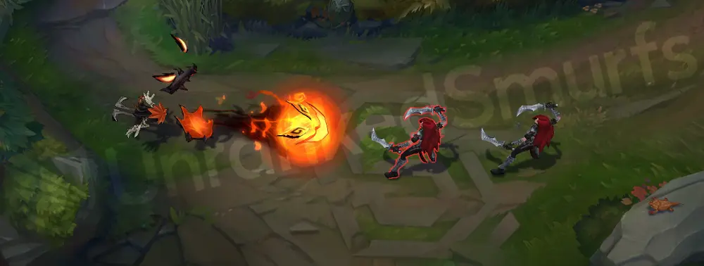 Fright Night Veigar R - spiraling dark impact with orange runic spiral effect (part 1)