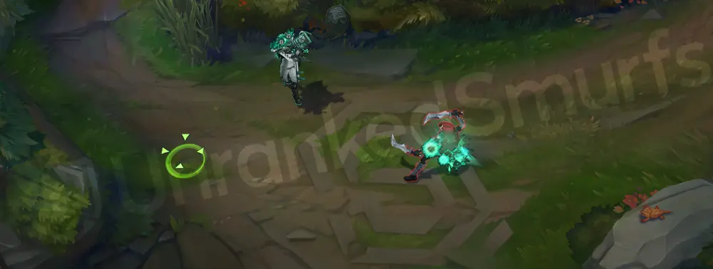 Fright Night Zeri Q - second frame showing continued sketchy green projectile and impact glow