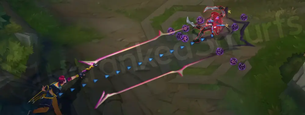 HEARTSTEEL Kayn W - Part 1 with bright comic-pop effect and neon pink highlights