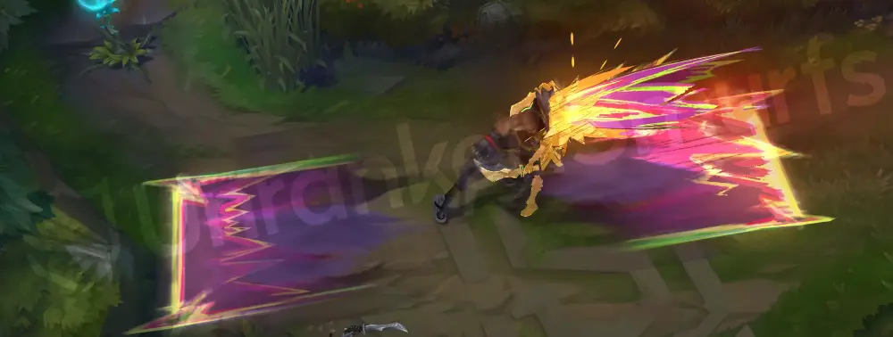 HEARTSTEEL Sett E - dash punch with bright pink and red streaks and comic panels