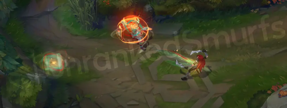 Heavenscale Ezreal E - Arcane Shift (Prestige visuals) with jade dragon swirl and golden edge