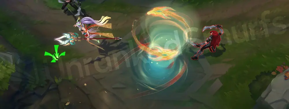 Heavenscale Janna Q - gust with cloud wing motif and pale yellow core