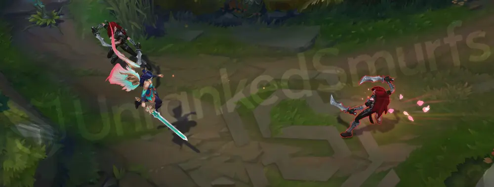 Immortal Journey Kayle E alternate view with glowing feather trails and pink sparkles