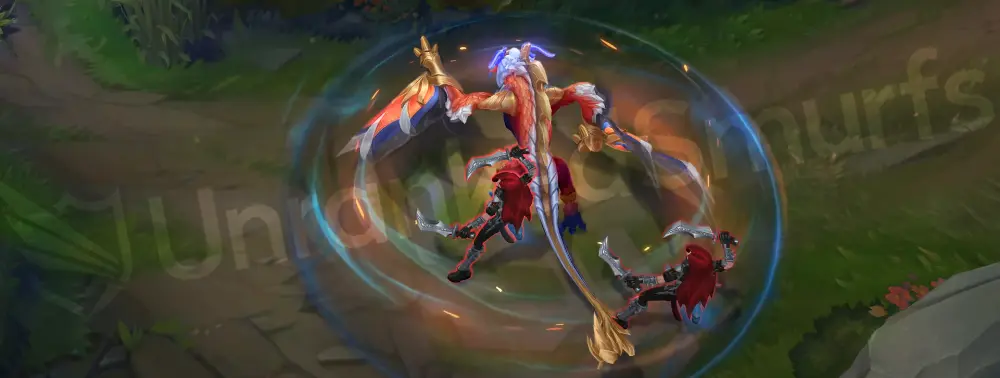 Immortal Journey Shyvana W - alternate frame showing particle flourish