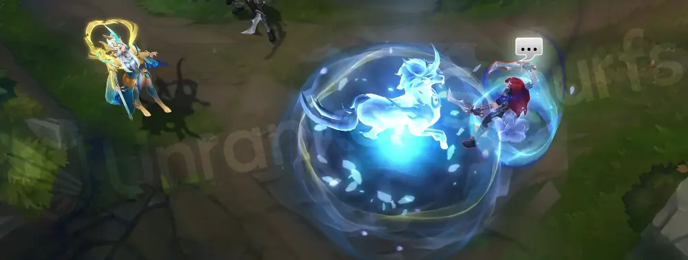 Immortal Journey Soraka pond formation sequence part 2 with a unicorn leap and purple splash