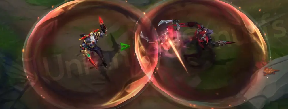 Immortal Journey Zed E ability with fast red shuriken and jade guard motif