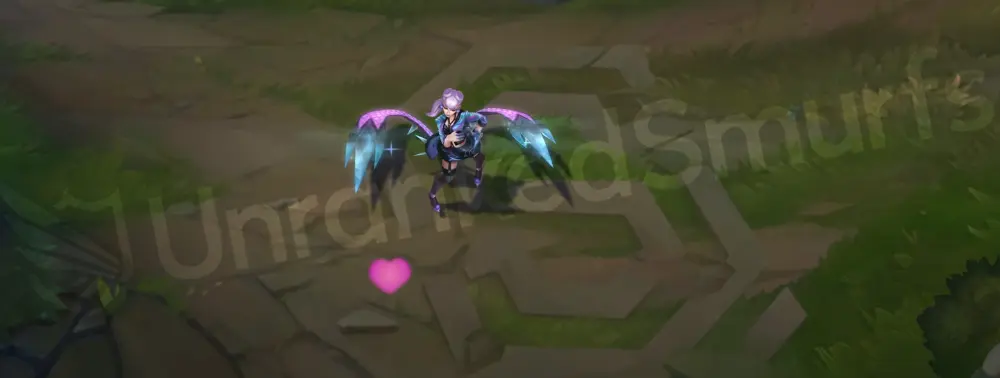 K/DA ALL OUT Evelynn emote with a stage pose and microphone flourish