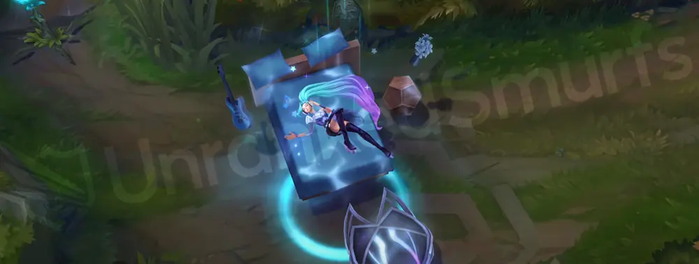 K/DA ALL OUT Seraphine custom recall with stage lights and holographic effects