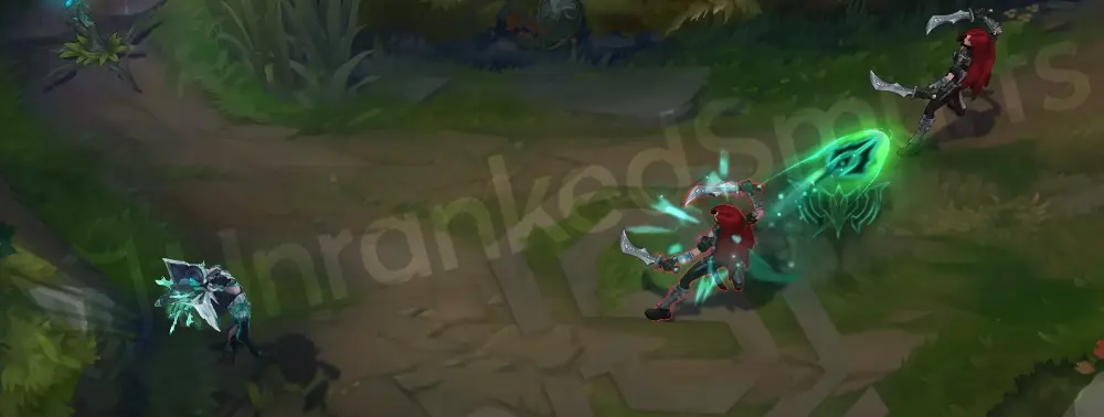Ruined Miss Fortune Q bounce effect with spectral accents