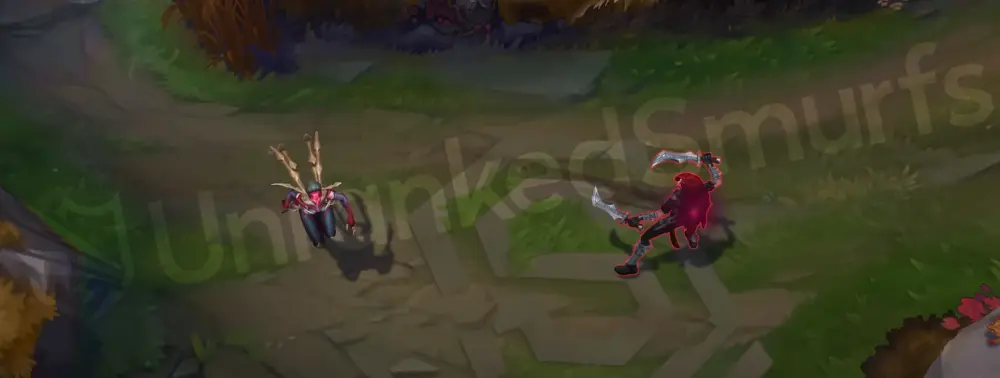 Masque of the Black Rose Elise basic auto attack in spider form with red-gold claw swipes