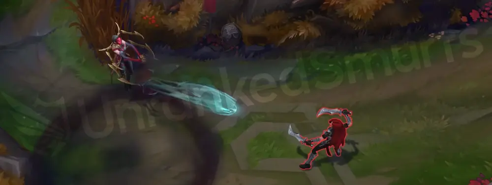 Masque of the Black Rose Elise E - Cocoon projectile as silk ribbon in red and gold