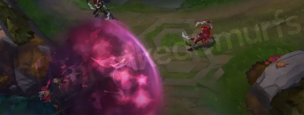 Masque of the Black Rose Renata Glasc R wave with sweeping pink-gold haze and thorny edge