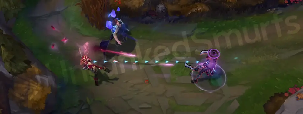 Masque of the Black Rose Samira passive - style indicator glowing pink-purple with a subtle rose accent