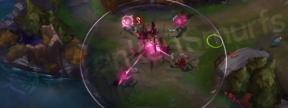 Masque of the Black Rose Samira R - sustained barrage wrapped in deep violet swirls and rose motifs