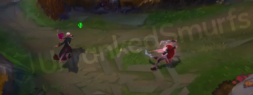 Masque of the Black Rose Vladimir basic attack stance with subtle rose-pink cast highlights