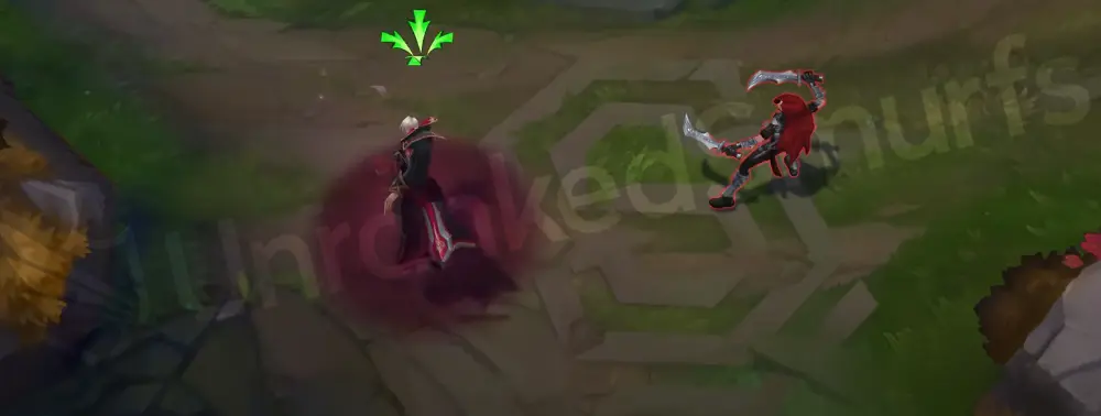 Masque of the Black Rose Vladimir W - Sanguine Pool lingering with purple-pink edges and rose-thorn trim